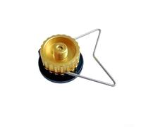 Adaptador de recipiente de gas para estufas de cocina al aire libre, construcción de aleación de aluminio, compatible con fuentes de propano y butano