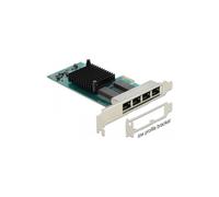 Adaptador de red - DELOCK - 88504 - PCIe 2,1 - Gigabit Ethernet x 4 - Cableado