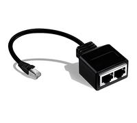 Adaptador de red divisor de cable Ethernet RJ45, divisor Ethernet 1 macho a 2 hembra, divisor de extensión de red LAN Ethernet LAN para Cat5, Cat5e, Cat6, Cat7