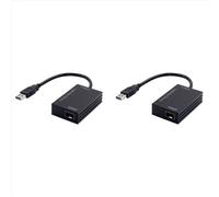 Adaptador de red Ethernet de fibra óptica USB 3.0 Gigabit USB1000F-LX, modo único, 1310 nm, 10 km, módulo óptico LC SFP NIC RTL8153, 2 unidades