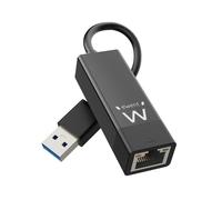 Adaptador de red Ewent EW1017 USB 3.2 Gen 1 Gigabit Ethernet 1000 Mbps Negro