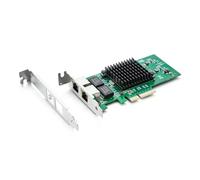 Adaptador de Red Gigabit Ethernet de 10/100/1000 Mbps (Nic) con Chip Intel 82576, Tarjeta de Red Ethernet PCI Express | Puertos de Cobre Dobles RJ45 | PCI Express 2.0 X4 | Compare to Intel E1G42ET