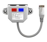 Adaptador de red Goobay 68908 RJ-45 macho a 2 x RJ-45 hembra 0,15 m