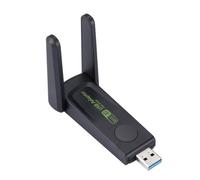 Adaptador de Red Inalámbrica,Adaptador WiFi USB,Tarjeta de Red de Internet para computadora portátil de Doble Banda - Adaptador 600Mbps, Plug and Play, Receptor de Red, Antena Doble Externa