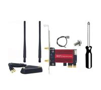 Adaptador de red inalámbrica WiFi 7 BE200 Pro PCIe + Antena 8DB BT5.4 Tri Banda 2.4G/5G/6GHz BE200 WiFi