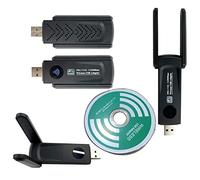 Adaptador de Red Inalámbrico de Doble Banda de 1200 Mbps, Interfaz USB3.0, Tarjeta de Red USB Plug and Play para Ordenador Portátil y PC