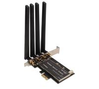 Adaptador de Red PCIe 2,4G 450Mbps 5G 1300Mbps 4 Antenas Estándar IEEE BT4.1 Tarjeta de Red PCIe para Enrutador de Computadora