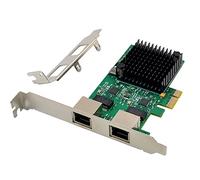 Adaptador de red PCIe de doble puerto 2.5GBase-T RTL8125B 2500/1000/100Mbps PCI Express Gigabit Ethernet NIC Controlador LAN RJ45