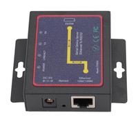 Adaptador de Red Serie RJ45 a RS232, TCP IP Ethernet a Servidor de Dispositivo Serie RS232 Acceso Remoto para para Impresora Serie TXI022 (Enchufe Europeo 100-240 V)
