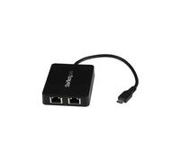 Adaptador de red STARTECH USB-C a 2 puertos Gigabit Ethernet - Convertidor USB tipo C a 2 x RJ45