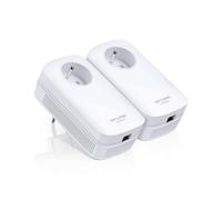 Adaptador de red TP-LINK TL-PA8015P Pack 2 CPL 1300 Mbps Gigabit LAN toma integrada