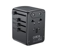 Cargador de pared USB universal UNITEK 200 países con puertos USB / USB-C 35W QC 3.0