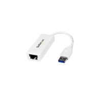 StarTech.com Adaptador Tarjeta de Red Externa NIC USB 3.0 a 1 Puerto Gigabit Ethernet 1Gbps RJ45 USBA Blanco ( USB31000SW )