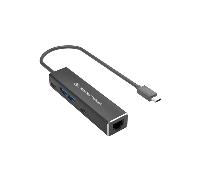 ADAPTADOR DE RED USB-C A GIGABIT ETHERNET RJ45 CONCEPTRONIC CON HUB USB 3.2 2 USC-C 2P USB-A
