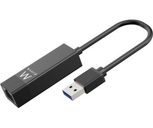 Adaptador de Rede Ewent EW1017 Gigabit Ethernet USB 3.2 Gen 1 Negro