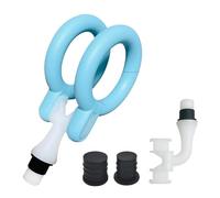 Adaptador de reemplazo de cabezal de masajeador Fascia, sensación de silicona suave, cabezal de masajeador de mano con vibración de doble anillo(GG-37mm1.46in Circle)