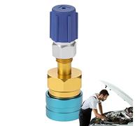 Adaptador De Refrigerante AC - Accesorios Rápidos R1234yf a R134a, Válvulas De Grifo De Lata Refrigerante | Conector De Latón De Carga De Aire Acondicionado, Kit De Conversión De Refrigerante C