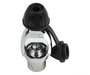 Adaptador de regulador de buceo de acero inoxidable DIN a convertidor de yugo con tapa antipolvo, para rosca G5/8, ajuste de grado marino para buceo, válvula de primera etapa e inflador