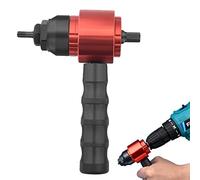 Adaptador de remache eléctrico de 3 piezas, accesorio de taladro de ángulo recto inalámbrico de 0.8 a 10 mm, portabrocas de mango de 90 grados, adaptador de taladro con llave de 3/8 pulgadas,