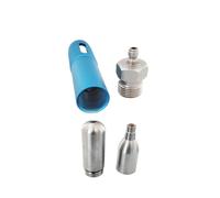 Adaptador de repuesto de cartucho de CO2 reutilizable de 12 g for aire/refrescos/neumáticos/neumáticos(Complete set)