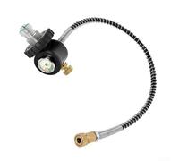 Adaptador de repuesto para medidor de presión de cilindro de buceo con rosca G5/8 para tanque DIN, conector de llenado de aire de latón de acero inoxidable, tamaño hembra inflable de 8 mm