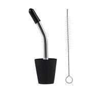 Adaptador de riego para hervidor de agua, boquilla cónica de 0,59 a 0,7 pulgadas de diámetro, resistente al calor, reutilizable, con cepillo de limpieza para bebidas alcohólicas, bebidas de cacao