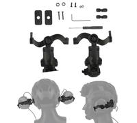 Adaptador De Riel ARC Giratorio Multiángulo De 360° for Auriculares Tácticos Y Accesorios for Cascos. Compatible con Rieles Ops-Core Y Team Wendy.(Bcp)