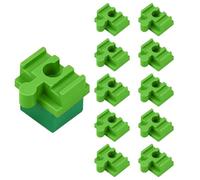 Adaptador de riel de juguete de 10 piezas - Conectores de riel de madera | educativos de conexión Resolución de problemas creativos Actividades de construcción compa