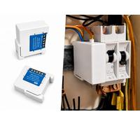 Adaptador de Riel DIN de 35mm x 7,5mm Compatible con Shelly 1 Mini Gen 3 y Shelly Plus (Pack de 4) - Soporte de Fijación para Cuadro Eléctrico y Automatización Domótica (Blanco, Sh€lly Mini)