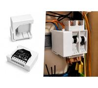 Adaptador de Riel DIN de 35mm x 7,5mm Compatible con Shelly 1 Mini Gen 3 y Shelly Plus (Pack de 4) - Soporte de Fijación para Cuadro Eléctrico y Automatización Domótica (Blanco, Sh€lly Plus)