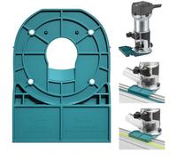 Adaptador de riel guía de sierra de pista compatible con adaptador de riel guía Makita compatible con adaptador de guía de borde de 18 V RT0701C XTR01Z DRT50 RT0700C