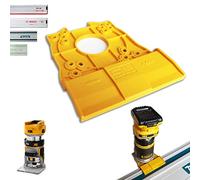 Adaptador de riel guía profesional para DEWALT DCW600 / DCW604 / DCW604NT / D26200 para Makita/Bosch/Festool/Mafell Riel de guía, fresadora de cantos, adaptador