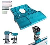 Adaptador de riel guía profesional para Makita DRT50 / RT0700C / RT0702C / RT0700 / 3709/3711 para Makita/Bosch/Festool/Mafell Riel guía Fresadora de cantos adaptador