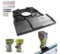 Adaptador de riel guía profesional para Ryobi R18TR / RTR18 / AEG BOF 18BL2 Ridgid 18-Volt-Octane™ para Makita/Bosch/Festool/Mafell - Riel de guía para fresadora de bordes