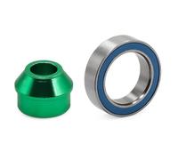 Adaptador de rodamiento de metal y rodamiento de 10 x 15 x 4 mm 6893X RC piezas mejoradas para TRAXXAS Slash 4 x 4 RC coche (verde)