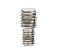 Adaptador de rosca acero inoxidable 304 A2 macho a M3 a M4 a M6 a M20 Perno tornillo doble cabeza 5 piezas(1pc M16x25-M20x25)