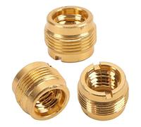 Adaptador de Rosca de Micrófono, Anodizado, Antideslizante, Conveniente Adaptador de Soporte de Micrófono de Aluminio Transparente con Espacio de Apertura para Soporte de Micrófono