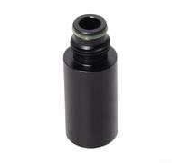 Adaptador de rosca doble de aluminio G1/2-14 de 70 mm de longitud para sistemas de transferencia de gas donde se requiere acoplamiento de rosca paralelo y sellado de cara plana