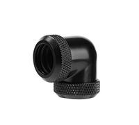 Adaptador de Rosca G1 / 4, 14 mm OD Rosca de latón Codo de 90 Grados Adaptador de Ajuste de refrigeración por Agua, Conector de Tubo Duradero Enfriamiento líquido para Agua para PC