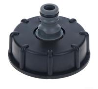 Adaptador de rosca gruesa IBC de plástico de 60 mm para recipientes de agua de 1000 litros, compatible con rosca estándar de 2 pulgadas (1/2)