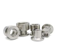 Adaptador de rosca interna de acero inoxidable SUS304, junta de brida de pulgada de vacío, tapa hembra de rosca interna, KF16-KF50 de junta roscada BSPT(KF25x1I8inch 50g)