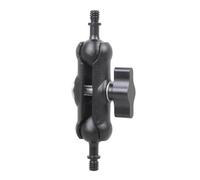 Adaptador de rosca macho a macho de ángulo ajustable de 1/4 pulgadas para trípodes, montaje de cámara, aleación de aluminio, diseño ligero, adaptador de tornillo de cámara de aleación de aluminio