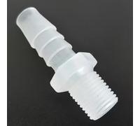 Adaptador de rosca macho de 1/4G, conector de púas for manguera de plástico, paquete de 50 for aplicaciones de laboratorio, maquinaria alimentaria y bioquímica(3/8inch 9.6mm)