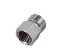 Adaptador de rosca macho de plata M18 a 1/2" 3/4", conector de rosca de 18 mm para reparación de grifos, accesorios para purificadores de bombas, tipo 1