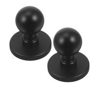 Adaptador de Rótula para Cámara 1/4 Pulgadas de Aleación de Aluminio Negro | Paquete de 2 Piezas, Uso en Fotografía y Videografía, Compatible Teléfono y Dslr