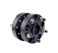 Adaptador de rueda 2 piezas 15/20/25/30/mm PCD 5x114,3 CB 60,1mm adaptador de espaciadores rueda para 5 terminales para coche para Lexus(2PCS 25mm Black)