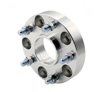 Adaptador de rueda Adaptador espaciador rueda PCD 5x105 CB 56,6mm, traje de 5 terminales para Chevrole para Buick coche Universal 2 piezas(2PCS 35mm Silver)