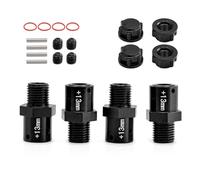 Adaptador de rueda de aluminio ampliado de 13 mm RC para ARRMA 1/8 Kraton Outcast Fireteam Typhon, 1/7 Big Rock Mojave Infraction Felony Limitless RC Car (negro)