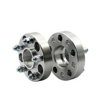 Adaptador de rueda Espaciador rueda PCD 5x105 CB 56,6mm, traje 5 terminales para Chevrolet para Buick coche Universal, 15/20/25/35mm 2 piezas(2PCS 35mm Silver)