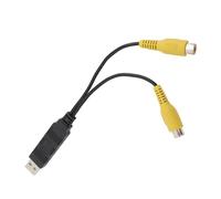 Adaptador de Salida de Vídeo USB a CVBS, Adaptador de Cable de Interfaz USB a RCA, para Radio de Coche Android, Salida AV a Reposacabezas y Pantalla de Techo, Convertidor de
